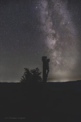 Blick vom Kalvarienberg (Eifel) auf die Milchstra&szlig;e