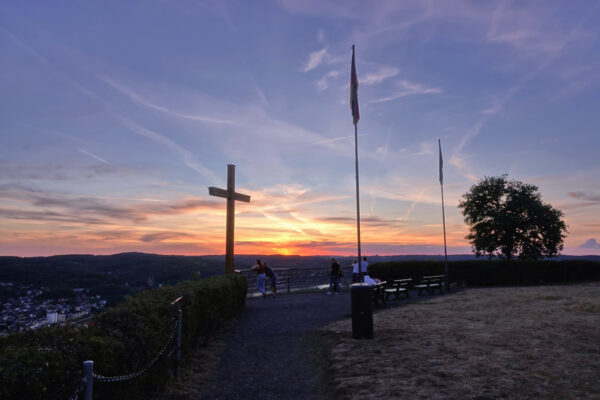 Sonnenuntergang auf der Erpeler Ley