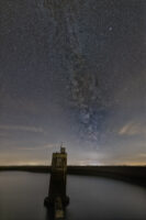 September-Milchstra&szlig;e &uuml;ber dem Pumpspeicherwerk R&ouml;nkhausen (Sauerland)