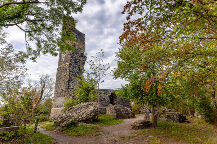 Auf dem Gelände der Tomburg