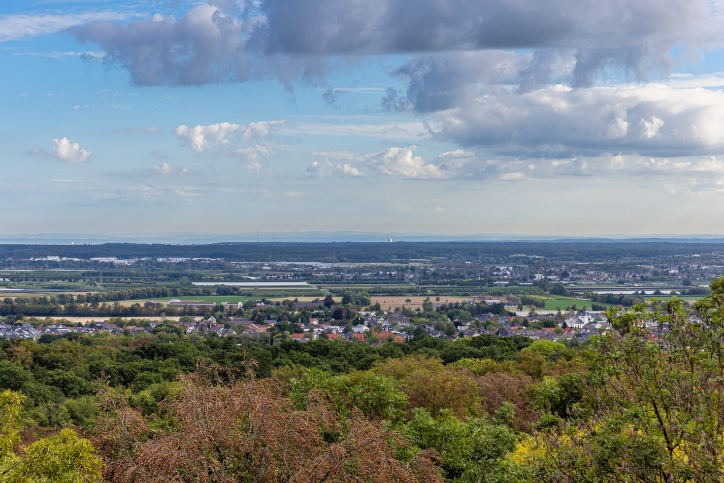 Blick vom Gel&auml;nde der Tomburg auf die Ebene